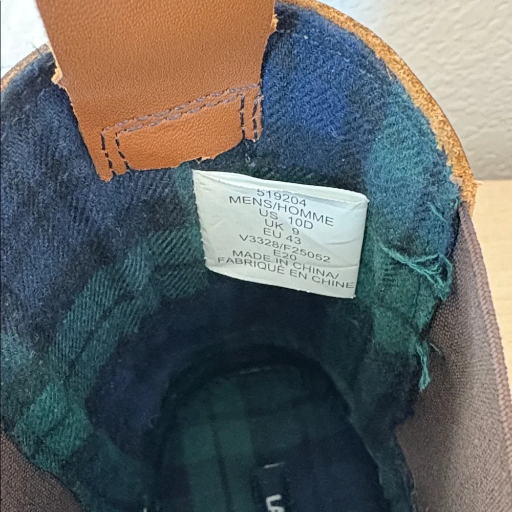 Lands’ End Men’s Duck Boots Size 10 Flannel Lined